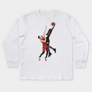 Anthony Edwards Posterize Dunk Kids Long Sleeve T-Shirt